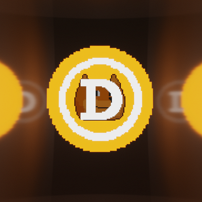 The Dogecoin 🌌 3d 3d art art crypto crypto coin cubic doge dogecoin icon pixel art voxel voxel art