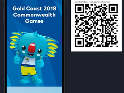 Optus Gold Coast 2018 Commonwealth Games campaign page design creative human beings mobile optus prototype robin lee ui