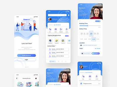 Mobile UI design home mobile ui