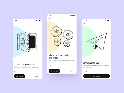 Crypto Wallet branding color crypto cryptocurrency design figma graphic design illustration logo ui uiux vector wallet