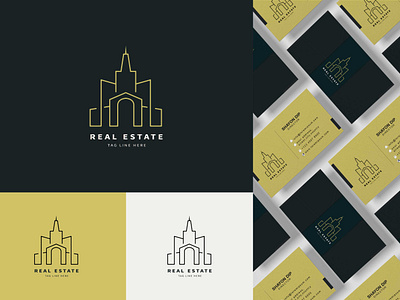 Real estate, construction, realty business logo design 2021 design building construction graphic design illustrator line design logo minimal modern design real esate realty