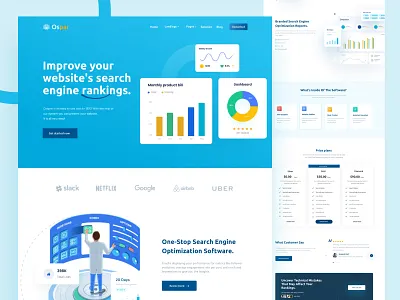 Saas landing page home page homepage design landing landing page web web design web page web site website