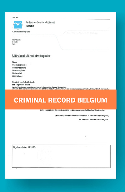 Criminal Record Template Belgium criminal record belgium criminal record template belgium