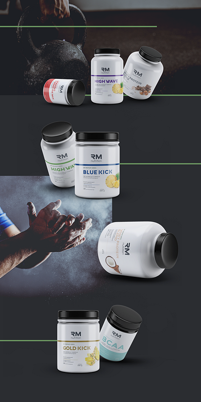 RMFITNESS branding design logo web website