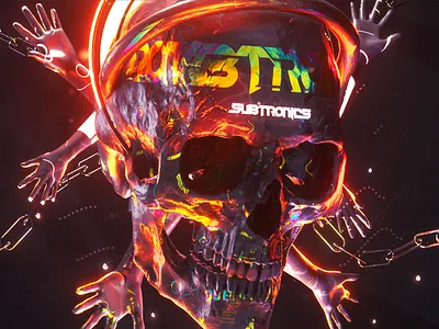 Gosmow - Subtronics art 3d 3d art cinema4d design illustration logo octane poster poster art ui