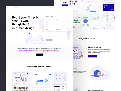 Fintech landing page design design partner fintech fintech design investing marketing design product design ui design ux design