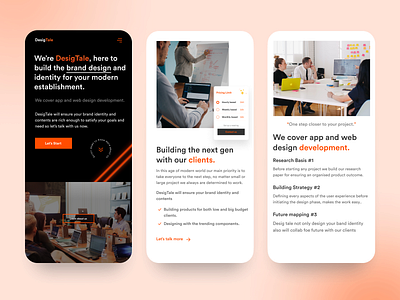 DesigTale I Creative and design studio website Mobile Responsive agency website clean creative studio design studio homepage interface design landing page minimal mobile responsive mobile responsive design mobile ui modern responsive responsive design responsive website ui design visual design web design website design website responsive