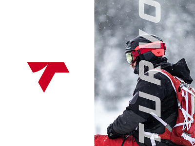 Turvo - Premium Ski Brand Logo and Identity Design accesories brand bag brand brand identity branding agency clothing brand design jacket logo logodesign modern logo premium jacket premium ski gear brand premium winter clothing red black ski logo snowboarding brand snowboarding logo winter winter gear