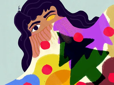 Sweater Weather 12daysofcreativecheer cheer christmas digitial drawing graphic graphic design holiday illustration instagram procreate season greetings sweater