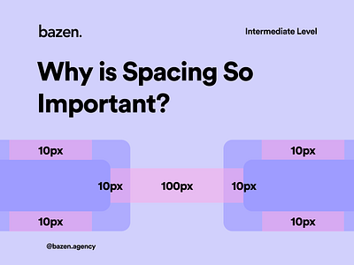 Design Tip - Why is Spacing So Important? bazen agency brand brand design brand identity branding design design principles design process design tip design tips education graphic design illustration popular spacing ttrending ui ui design uiux ux