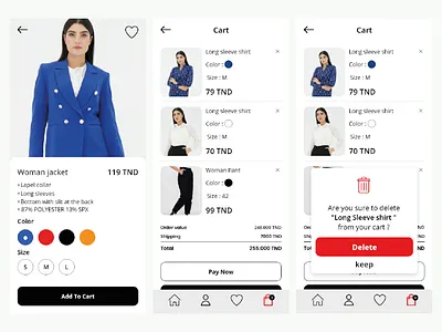Shoppy App part 3 animation app design prototype ui ux