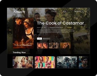 Daily UI #025 - Tv App app figma illustration tv app tv series ux web web design