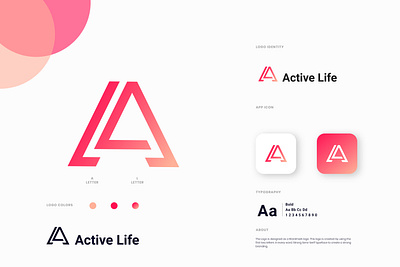 Active Life branding graphic design logo ui
