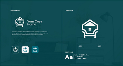 Your Cozy Home branding graphic design logo ui