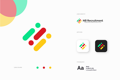 NB Recruitment branding graphic design logo ui