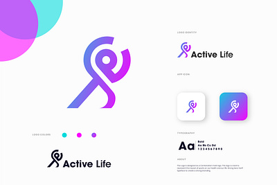 Active Life branding graphic design logo ui