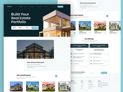 Hecta Real Estate Property bootstrap corporate creative design figma modern portfolio realestate ui web ui