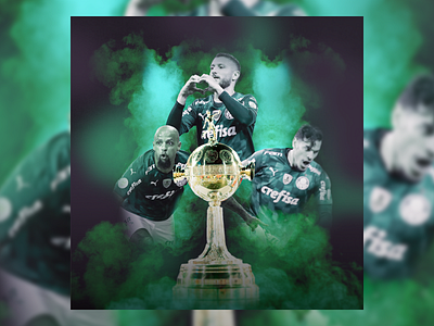 Copa Libertadores Winner adobe adobe photoshop adobephotoshop america argentina brazil copa design football gooool green libertadores melo palmeiras poster south sport