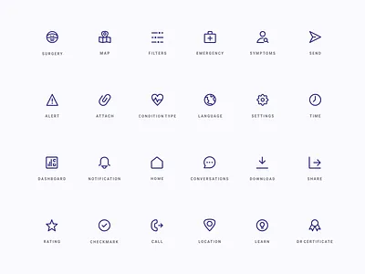 Transcarent Micro Icons agrib app icons clean custom icons health healthcare icon set iconographer iconography icons line art line icons micro microicons simple single color transcarent vector art vector icons website icons