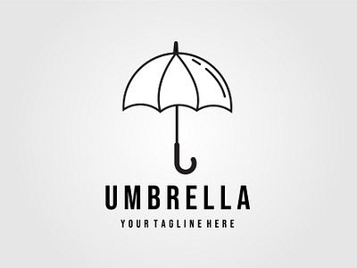 Umbrella Line Art Minimalist Vector By Arisky Pandu Winoto On Dribbble