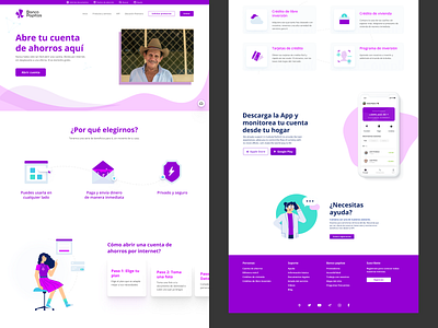 Bank Papitas branding design ui web