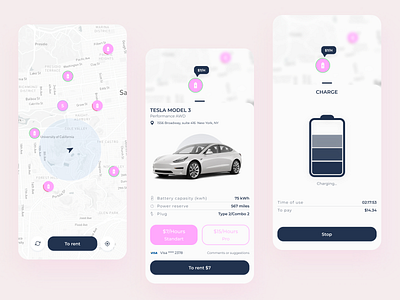 EV Charging App appdesign chargingapp design evapp figma mobileapp mobiledesign ui uidesign ux uxdesign uxui