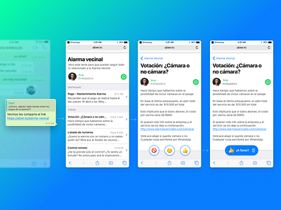 Web polls for WhatsApp chat chat bubble collaborative congratulation design system extension integration ios mobile native poll safari sharing vote voting webapp whatsapp