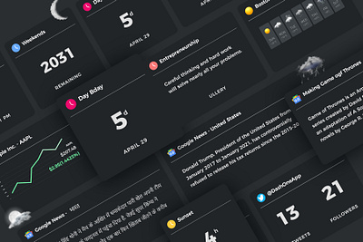 Dashboard Dark Mode 3d dark mode dashboard design graphic design icon illustration minimal ui ux vector widgets