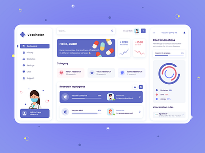 Vaccinator - Clinical Trials Platform appdesign design figma healthapp medicalapp medicalplatform mobileapp trialsapp ui uidesign ux uxdesign uxui webplatform