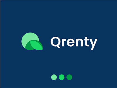 Qrenty Logo Design brand brand identity branding branding design clean simple corporate style creative logo eco logo energy green logo leaf logo logo design logo mark logotype minimalist logo modern logo nature logo organic logo plant logo q