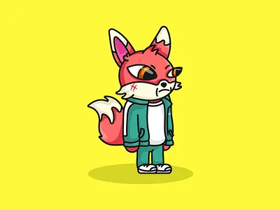 NFT Fox character design design fox fox design fox logo fox nft graphic design illustration logo logo design nft nft design squid game squid game character squid game fox squid game nft vector