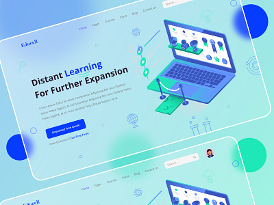 Distant Learning Education Glassmorphism UI dailyui distant learning distant learning education education education glassmorphism ui educationwebui glassmorphism glassmorphism ui homa page design landing page learningui ui design uidesign uiux uxdesign web ui webelearning websiteui webstielearning