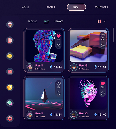 Social Wallet| Landing Page 2 branding crypto design graphic design illustration landing page landing page design logo meta metaverse nft nft landing page nft wallet ui uiux vector wallet website