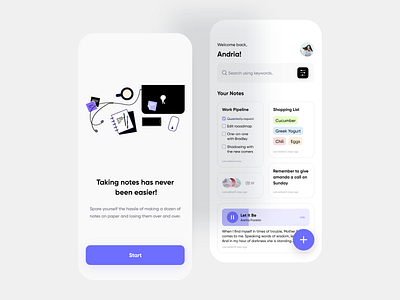 Notes App design illustration list logo memo mobile app design mobile ui music notes notes app reminder task to do ui ux uidesign uiux uiux design uiuxdesign