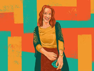 Yuit Portraits: Hannah apple pencil branding design digital art illustration ipad painting portrait procreate texture true grit texture supply