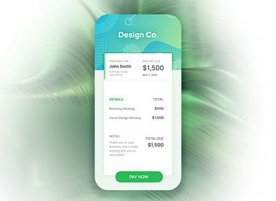 Daily UI Invoice Design app branding design illustration illustrator cc logo typography ui ux vector