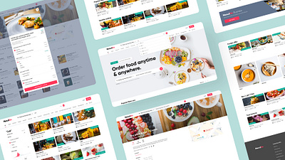 Food delivery portal (Order food) brand identity cart delivery design interface logo mobile oder ui user experience design user interface design web