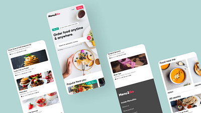 Food delivery portal adaptive app brand identity delivery design food interface mobile oder responses ui user experience design user interface design web