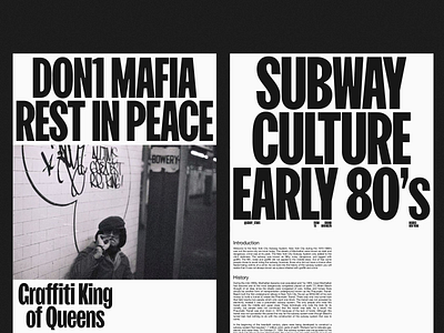 SUBWAY CULTURE—2 art direction branding design photography typography web website