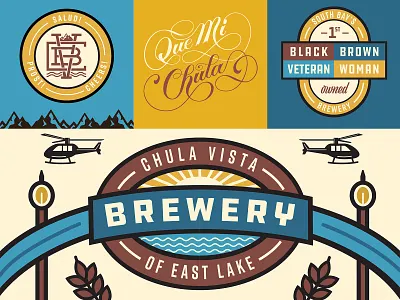 Chula Vista Brewery Mural Artboards brewery brewery mural chula vista graphic design hand lettering lettering lettering mural mural san diego script sn diego mural