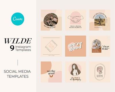 Wilde - Instagram Canva Templates canva template