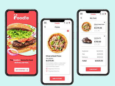 Daily UI #058 - Shopping Cart add to bag app branding daily ui delivery app food app graphic design logo shooping cart ui ui design