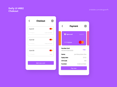 Daily UI 002 - Checkout app checkout dailyui ui uidesign visual design