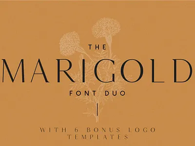 Marigold Font Duo and Logo Set chic classic fashion feminine font font duo font dup girlboss logo set marigold marigold font marigold font duo minima minimal modern sans serif serif simple trendy tyepface