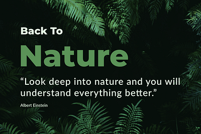 Nature calm font green nature quotes refresh relax typography