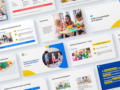 Online Class Slides - Comprehensive Child Development Course class course creative design e learning online powerpoint template uc
