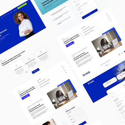 Trixia Web brasil brazil dev form front end front end graphic design inspirantion landing page salvador ui uiux design web inspiration
