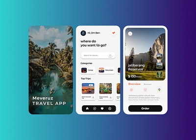 Travel App.21 app branding creative design famous fyp illustration inspiration logo making news travel ui ux vector