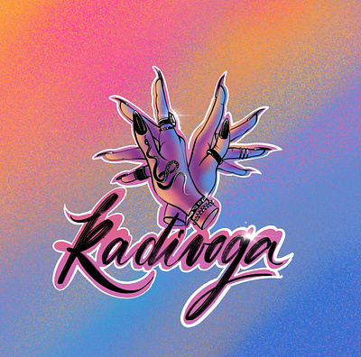 RadiVoga - Dance team calligraphy design fashion fotoshop hands illustration procreate джаз фанк танцы