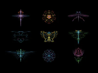 光绘·科幻·线条·分形 light illustration